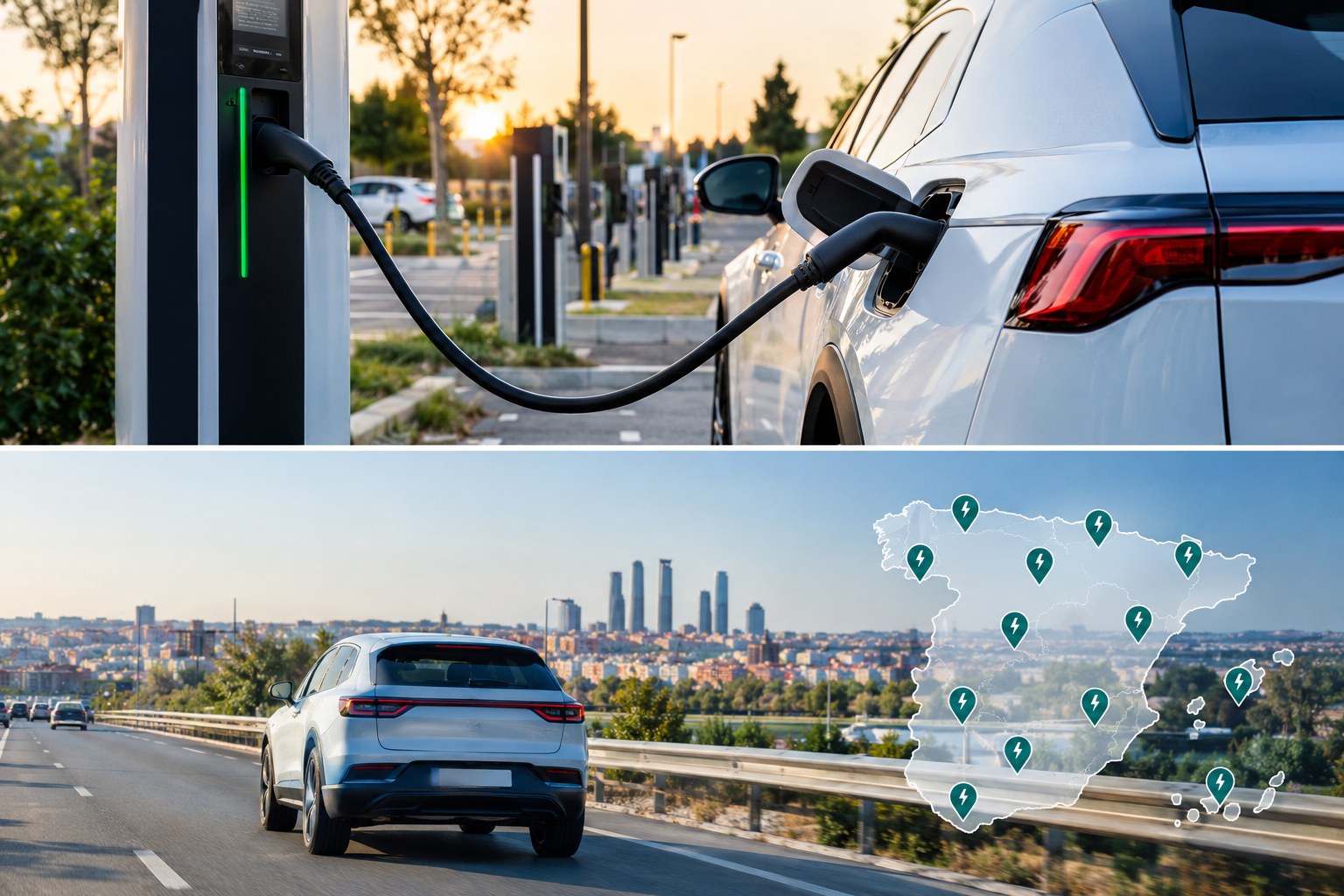 Red de recarga ultrarrápida e infraestructura en los corredores de transporte de España